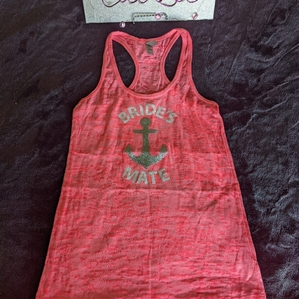 Bride's Mate Racerback Tank (Handmade) - Picture 2 of 6